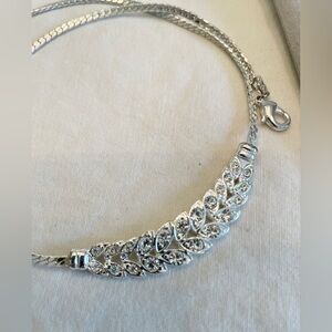 Fashion Jewellery Set - Silver Necklace, Bracelet and earrings Set